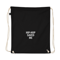 Hip-Hop Saved Me | Embroided | Organic Cotton Drawstring Bag